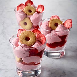 Strawberry Jammie Dodger Mousse